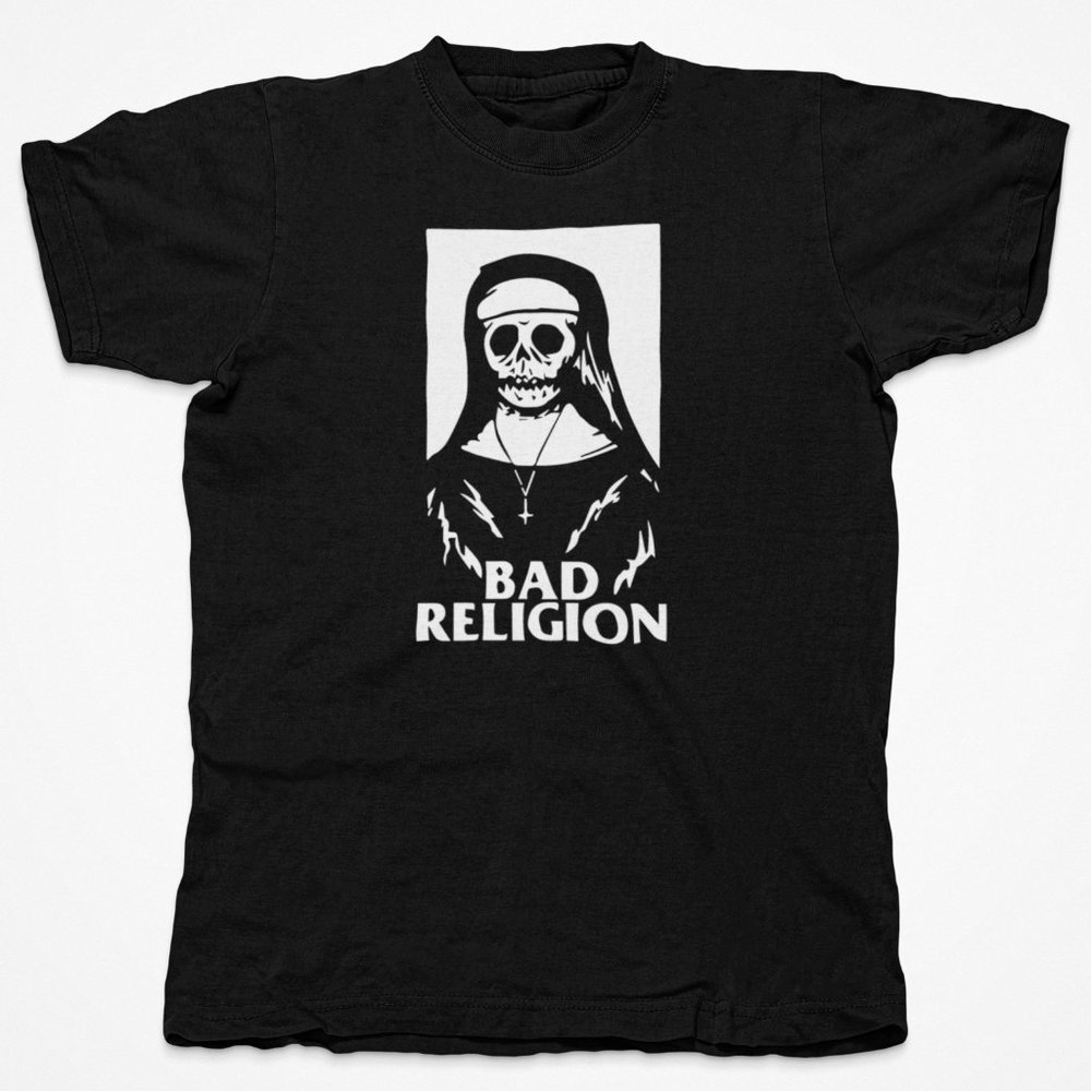 Bad Religion Rock T-Shirt. Black. Multiple Sizes. Same or Next Day Shipping!